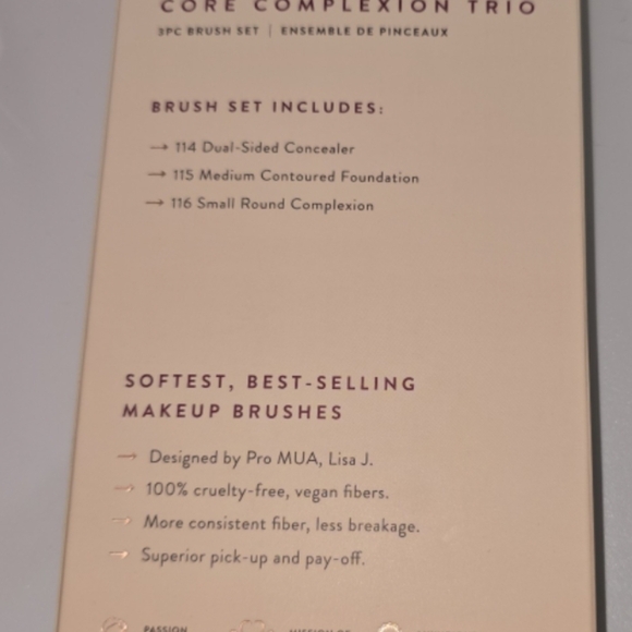 BK Beauty Core Complexion Trio Brush Set - *NEW IN BOX!* - Picture 4 of 8